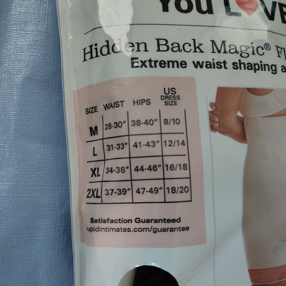 New Cupid Black Extra Firm Control Hi-Waist Thigh Slimmer 2XL - Picture 4 of 5